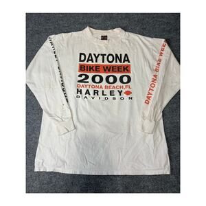Vintage Harley-Davidson Daytona Bike Week 2000 Long Sleeve T-Shirt Mens XL Biker
